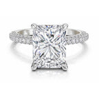 5.37 Ct Emerald Shape Solitaire Diamond Ring