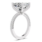 5.37 Ct Emerald Shape Solitaire Diamond Ring