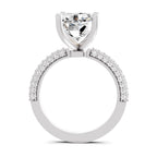 5.37 Ct Emerald Shape Solitaire Diamond Ring