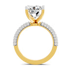5.37 Ct Emerald Shape Solitaire Diamond Ring