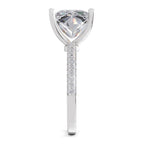 4.37 Ct Princess Shape Solitaire Diamond Ring