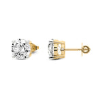 9.95 Carat 14K Gold Timeless Solitaire Stud Earring