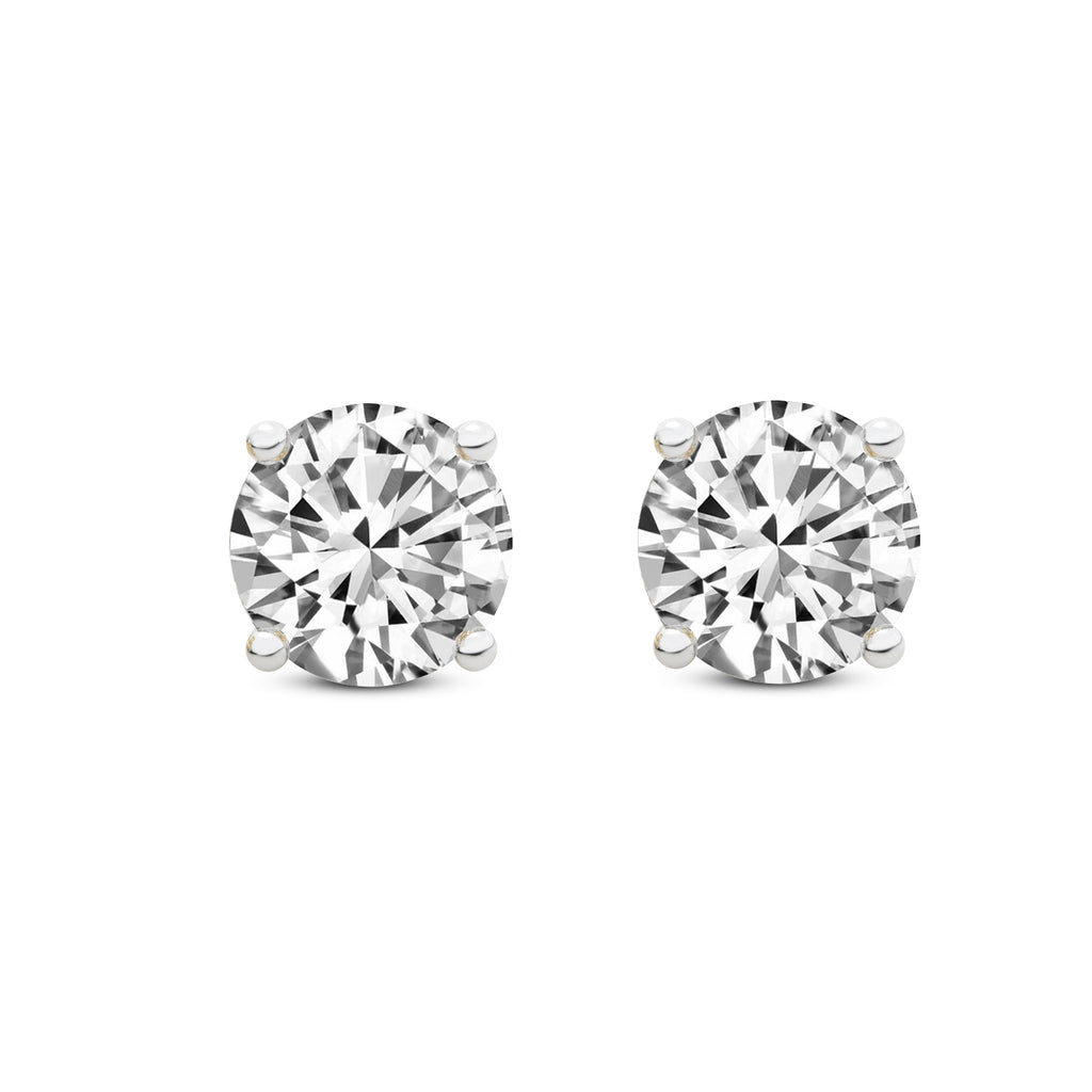 9.95 Carat 14K Gold Timeless Solitaire Stud Earring