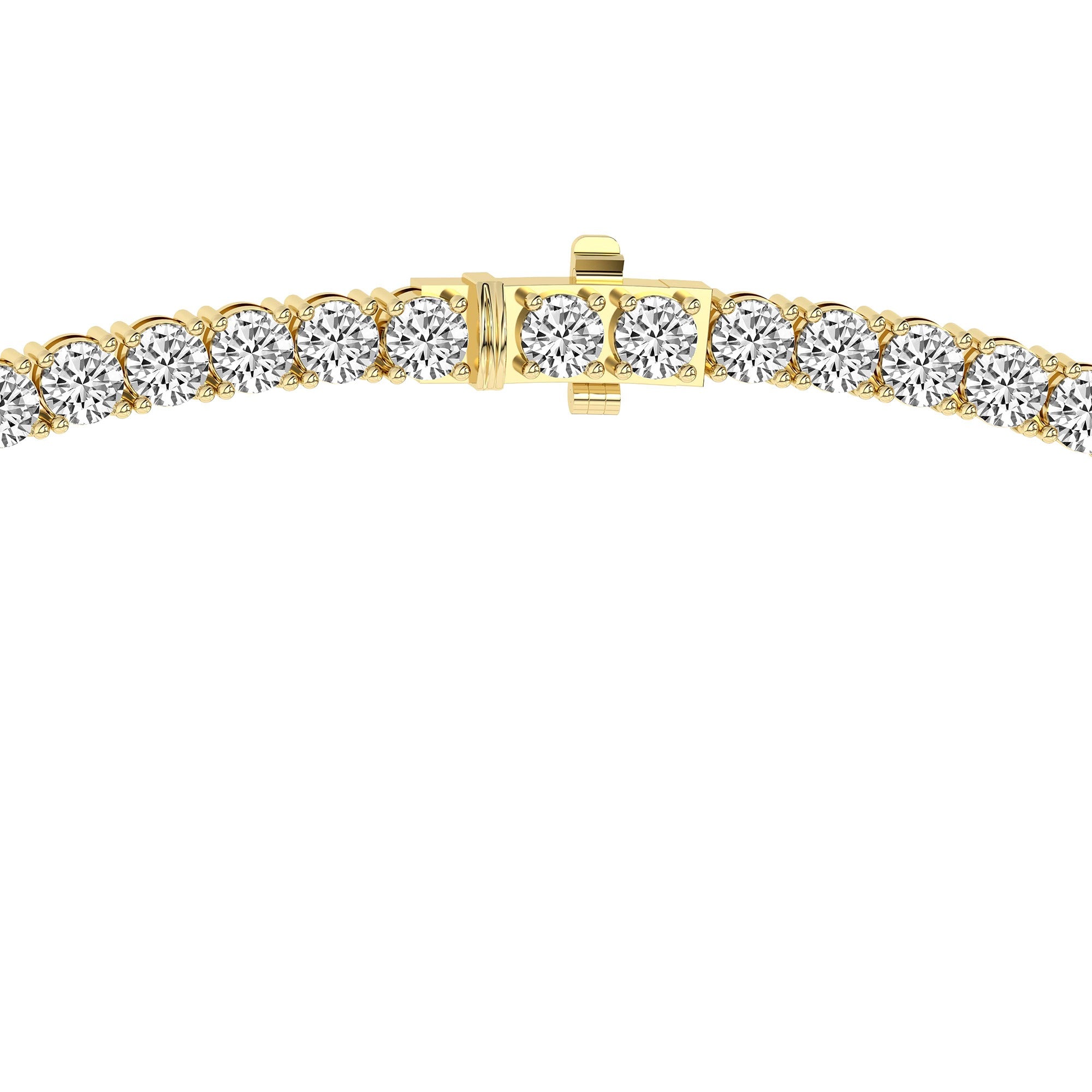 5.03 Carat 14K Gold Eloria Tennis Necklace