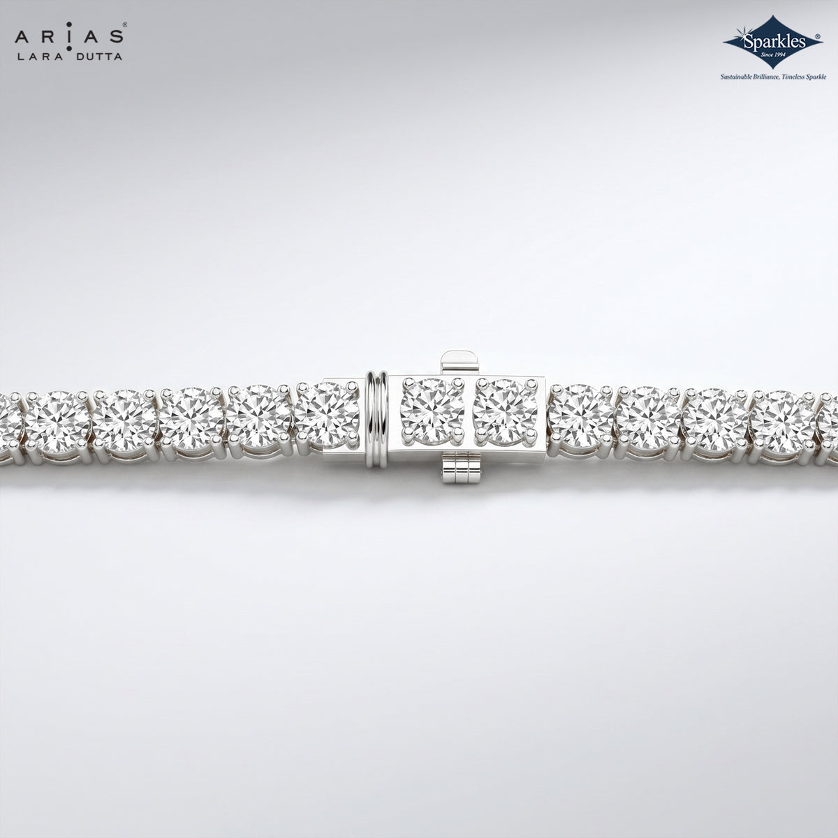 Arias by Lara Dutta Captivating Signature Tennis Diamond Necklace