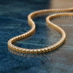 7.46 Carat 14K Gold Eterna Glow Tennis Necklace