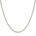 20.16 Carat 14K Gold Emerald-Cut Tennis Necklace