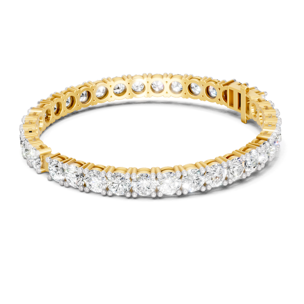 22.09 Carat 14K Gold Royale Line Bangle
