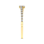 4.92 Carat 14K Gold Baguette and Pear-Shaped Bangle Bracelet