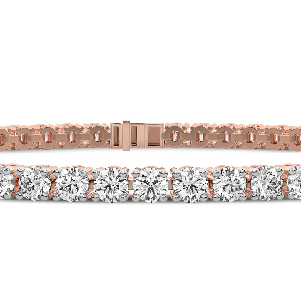 Lab Grown Diamond 5.12 Carat Timeless Glamour Tennis Bracelet 14KW