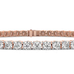 Lab Grown Diamond 5.12 Carat Timeless Glamour Tennis Bracelet 14KW