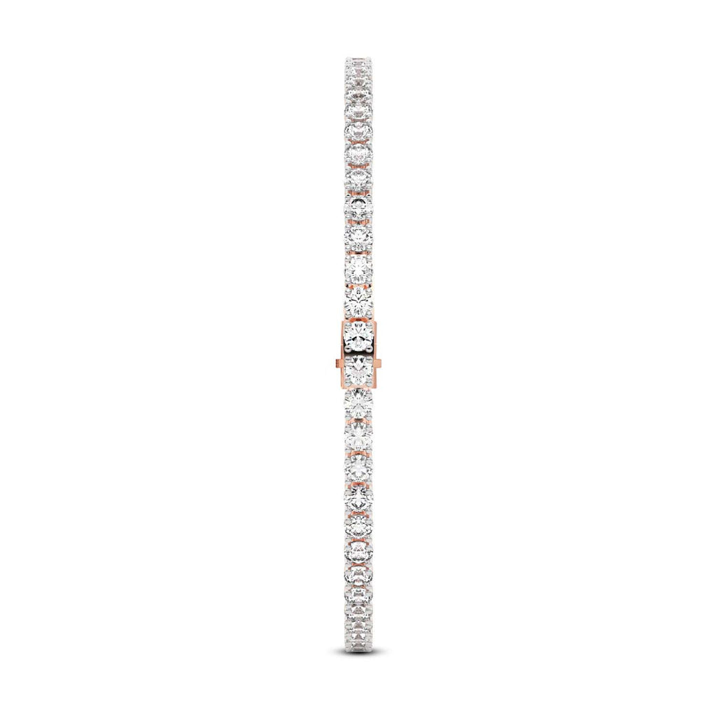 Lab Grown Diamond 5.12 Carat Timeless Glamour Tennis Bracelet 14KW