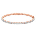Lab Grown Diamond 12.54 Carat Elegant Unity Tennis Bracelet 14KW