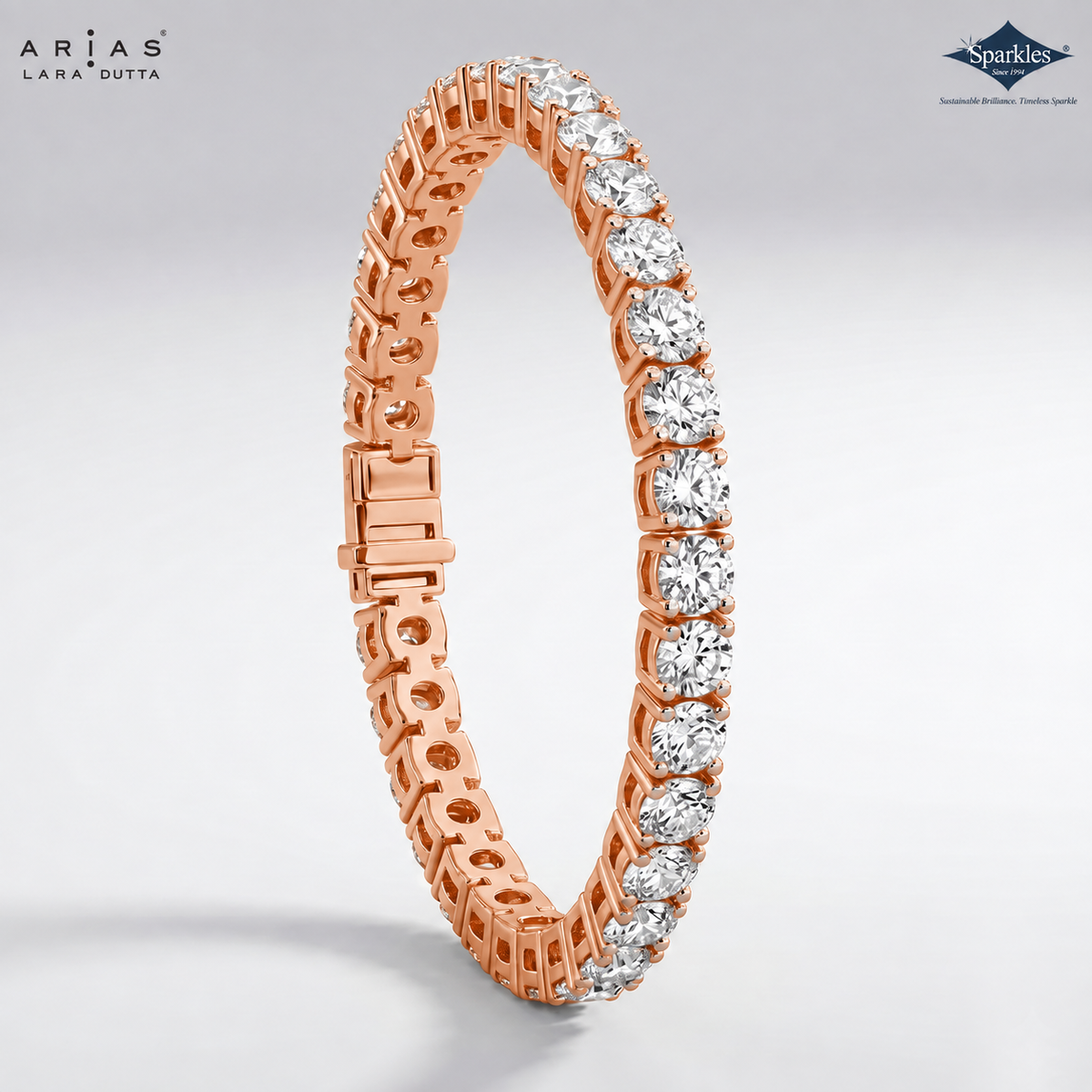 Arias by Lara Dutta Resplendent Tennis Diamond Bracelet