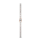 Lab Grown Diamond 12.54 Carat Elegant Unity Tennis Bracelet 14KW