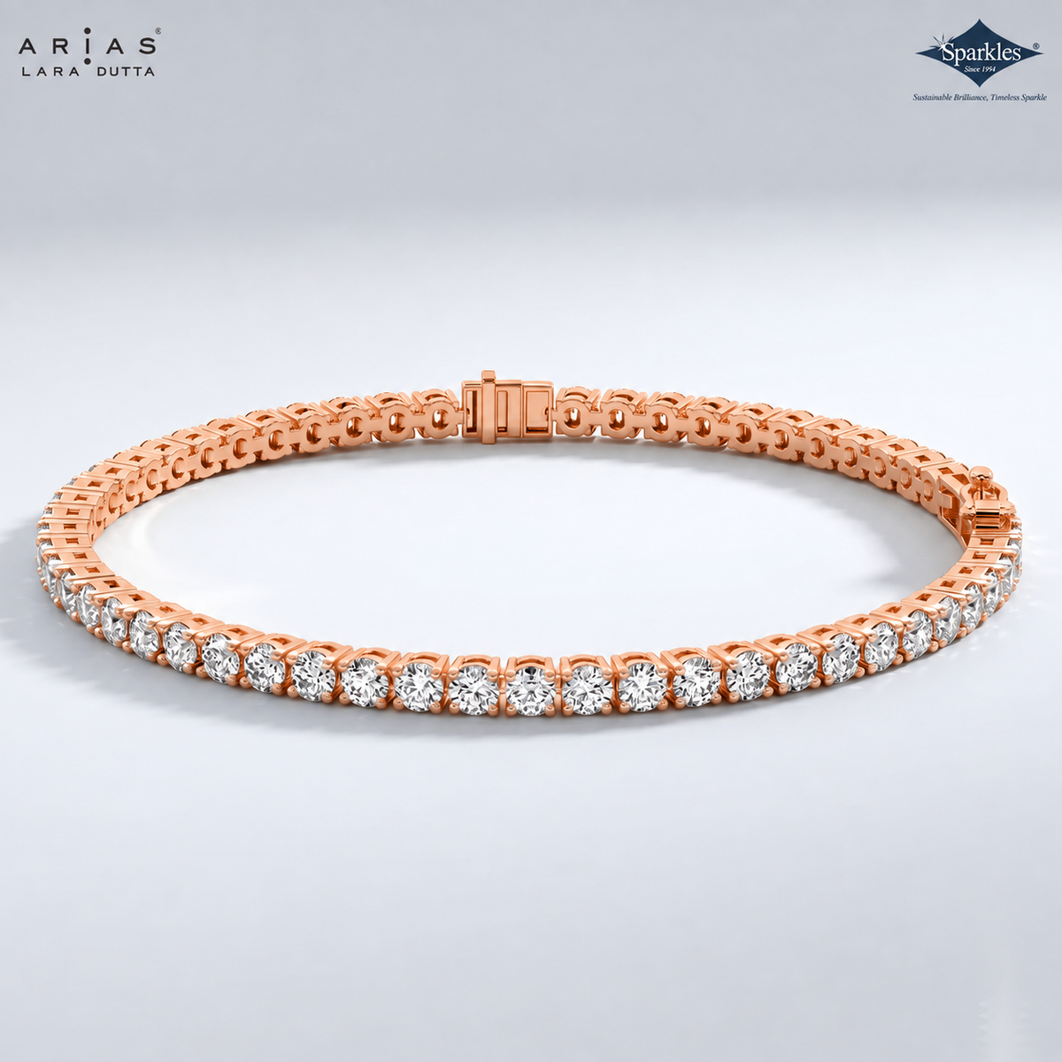 Arias by Lara Dutta Resplendent Tennis Diamond Bracelet