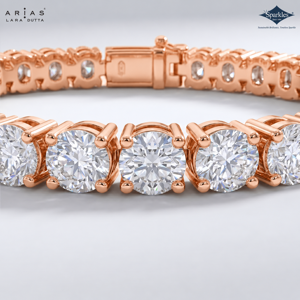 Arias by Lara Dutta Resplendent Tennis Diamond Bracelet