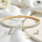 Arias by Lara Dutta Elegant Round-Cut Tennis Bracelet