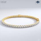 Arias by Lara Dutta Elegant Round-Cut Tennis Bracelet