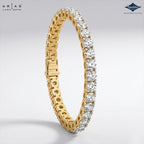 Arias by Lara Dutta Elegant Round-Cut Tennis Bracelet