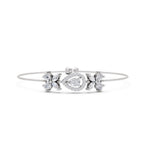 1.44 Carat Pear Shaped Fashion Bracelet 14K - White Gold