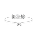 1.44 Carat Pear Shaped Fashion Bracelet 14K - White Gold