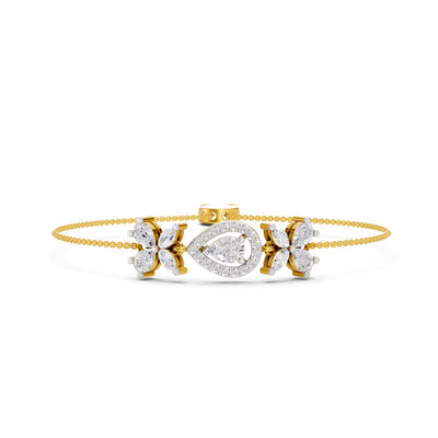 1.44 Carat Pear Shaped Fashion Bracelet 14K