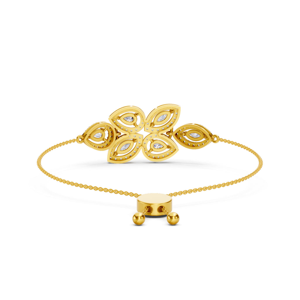 1.93 Carat Marquise Shaped Fashion Bracelet 14K