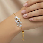 1.93 Carat Marquise Shaped Fashion Bracelet 14K