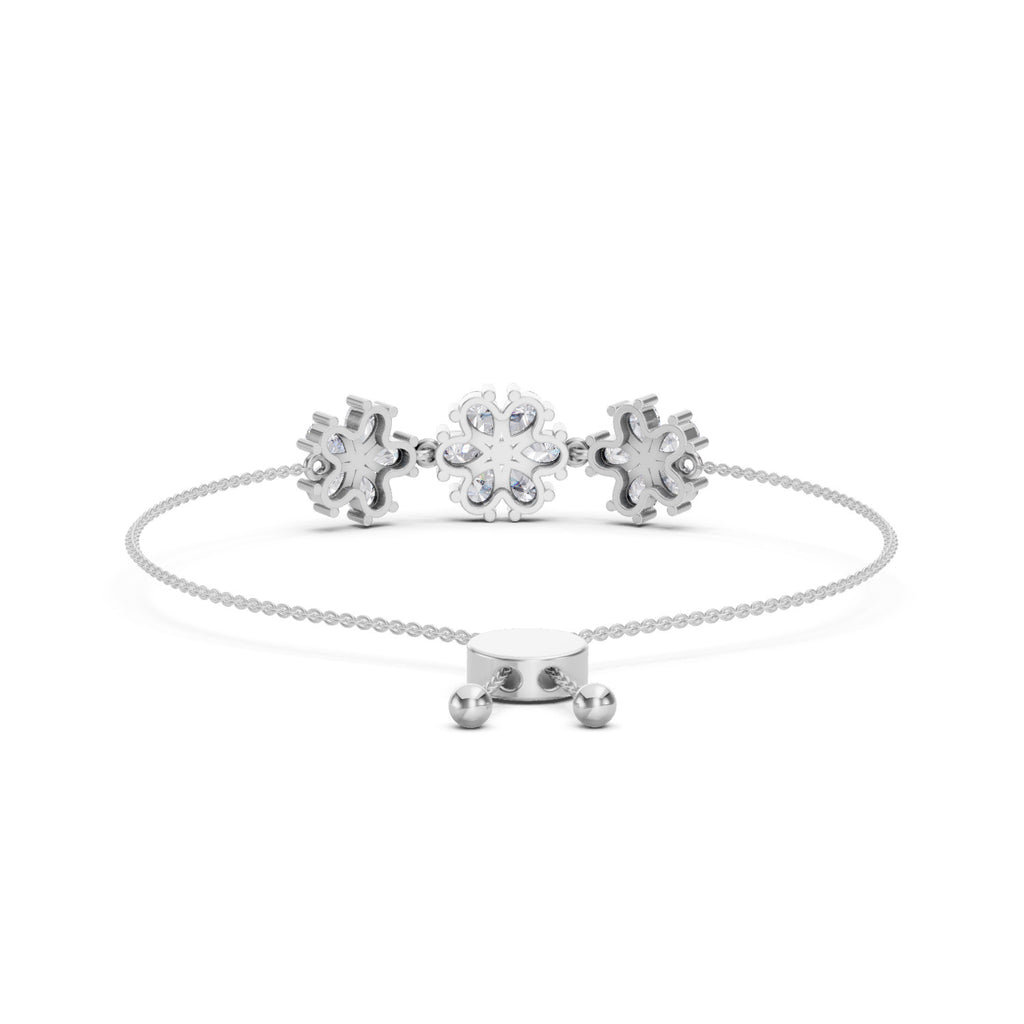 2.38 Carat Pear Shaped Fashion Bracelet 14K - White Gold