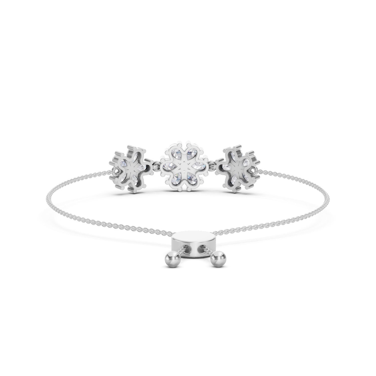2.38 Carat Pear Shaped Fashion Bracelet 14K - White Gold