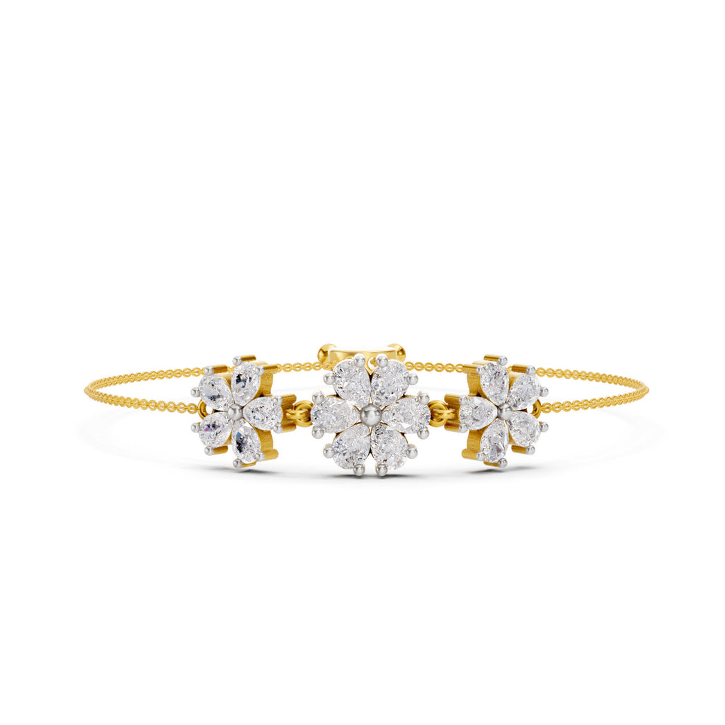2.38 Carat Pear Shaped Fashion Bracelet 14K