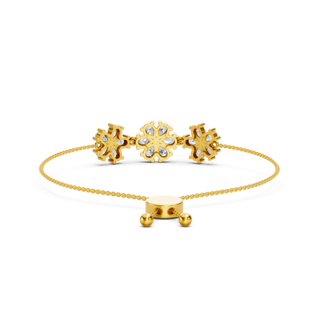 2.38 Carat Pear Shaped Fashion Bracelet 14K