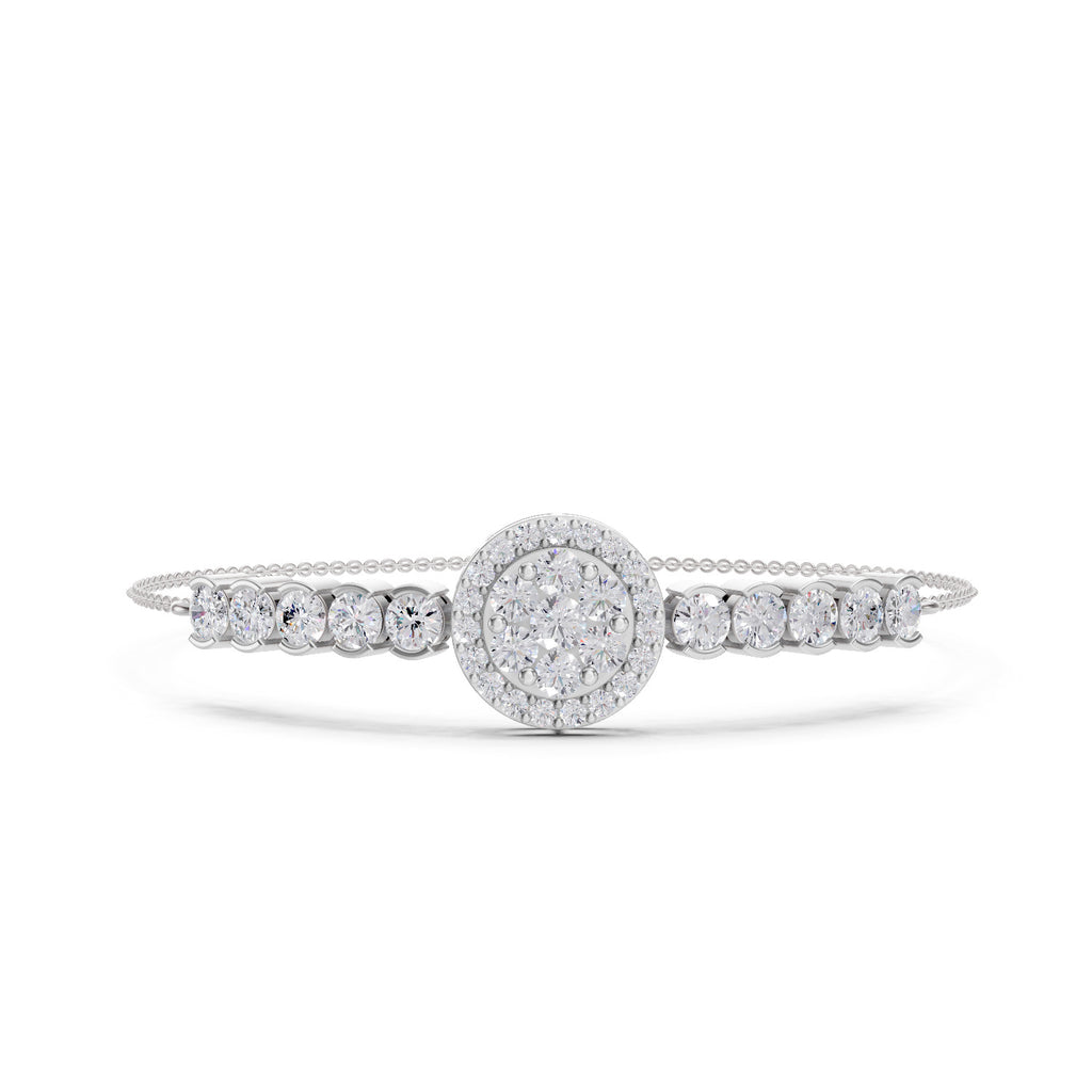 2.45 Carat Fashion Bracelet 14K - White Gold