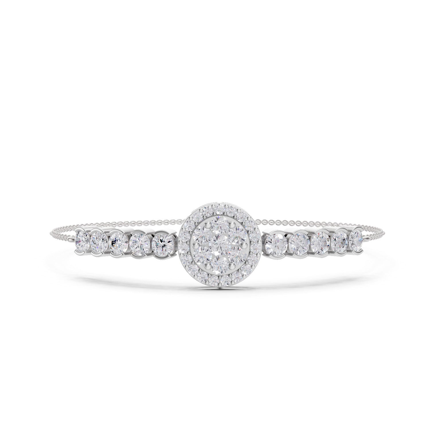 2.45 Carat Fashion Bracelet 14K - White Gold