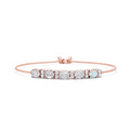 Lab Grown Diamond 1.56 Carat Adjustable Bolo Chain Bracelet 14KY