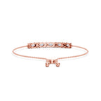 1.72 Carat Oval Shaped Fashion Bracelet 14K - Rose Gold