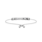 1.72 Carat Oval Shaped Fashion Bracelet 14K - White Gold