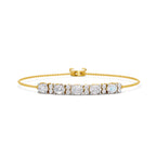 1.72 Carat Oval Shaped Fashion Bracelet 14K
