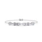 1.52 Carat Pear Shaped Fashion Bracelet 14K - White Gold