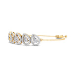2.05 Carat Pear Shaped Fashion Bracelet 14K