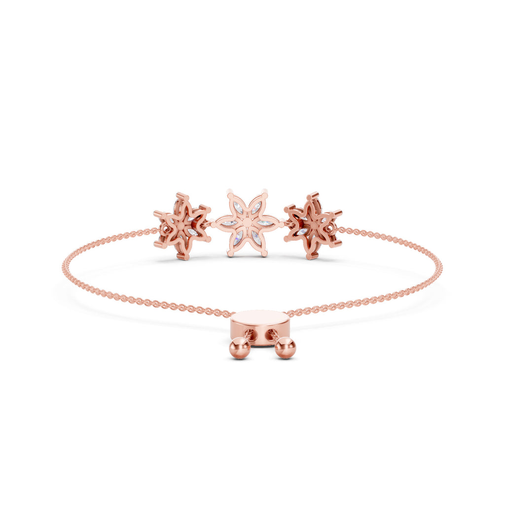 1.74 Carat Marquise Shaped Fashion Bracelet 14K - Rose Gold
