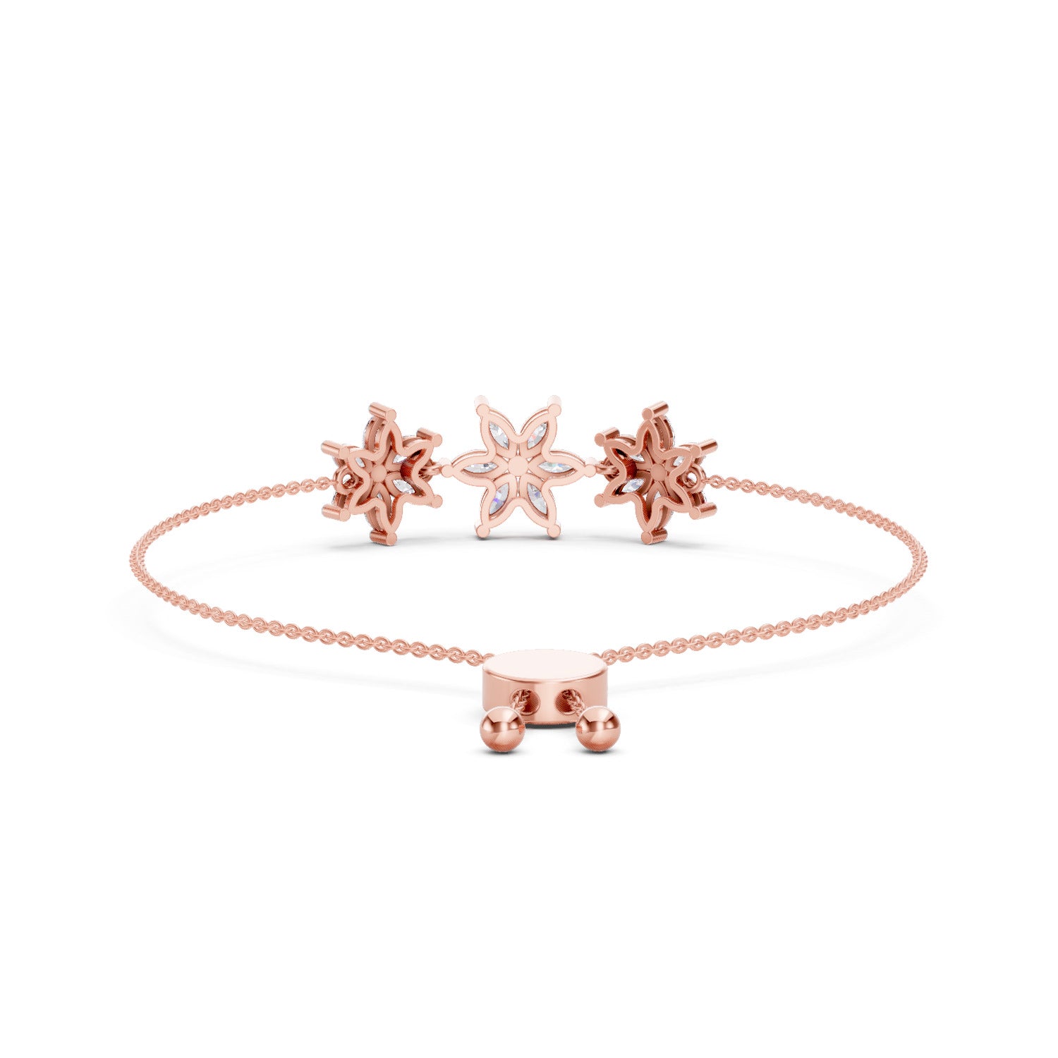 1.74 Carat Marquise Shaped Fashion Bracelet 14K - Rose Gold
