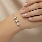 1.74 Carat Marquise Shaped Fashion Bracelet 14K - White Gold
