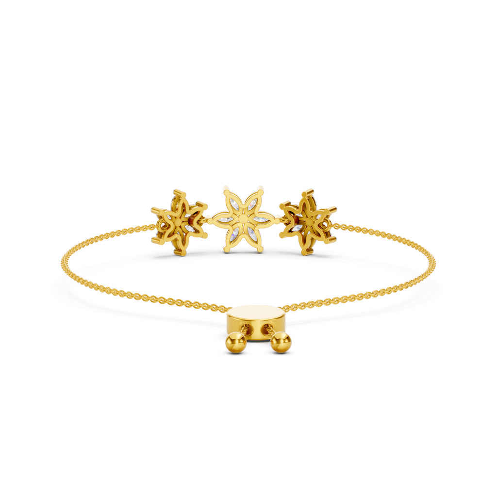 1.74 Carat Marquise Shaped Fashion Bracelet 14K