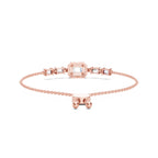 1.64 Carat Emerald Shaped Fashion Bracelet 14K - Rose Gold