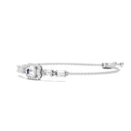 1.64 Carat Emerald Shaped Fashion Bracelet 14K - White Gold