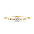 1.64 Carat Emerald Shaped Fashion Bracelet 14K