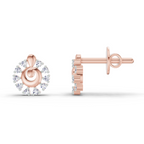 0.10 Ct Earrings 14K - Rose Gold