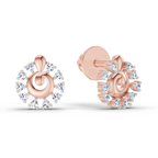 0.10 Ct Earrings 14K - Rose Gold